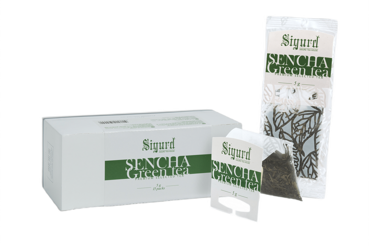 Чай пакет. на чайник SIGURD SENCHA зеленый сенча 5г