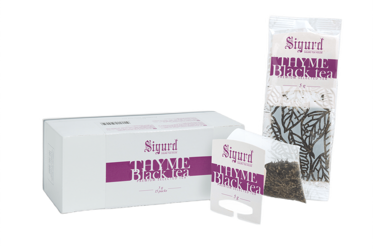 Чай пакет. на чайник SIGURD THYME BLACK черный с чабрецом 5г