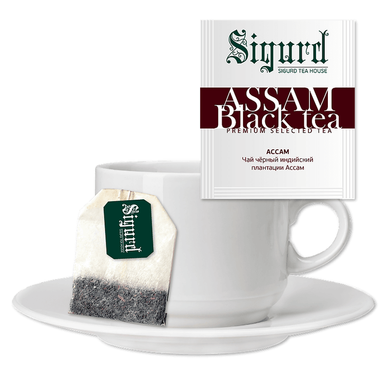 Чай пакет. SIGURD BLACK ASSAM черный АССАМ 2г