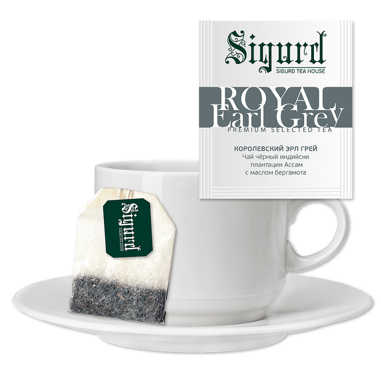 Чай пакет. SIGURD ROYAL EARL GREY королевский Эрл Грей 2г