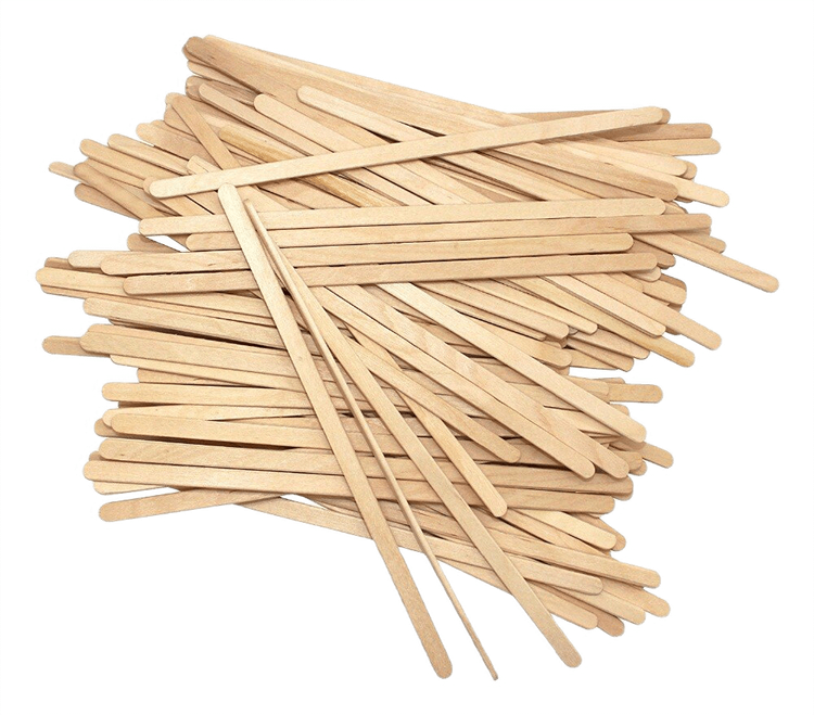 Палочки размешивательные (дерево) в индивидуальной упаковке 250 шт